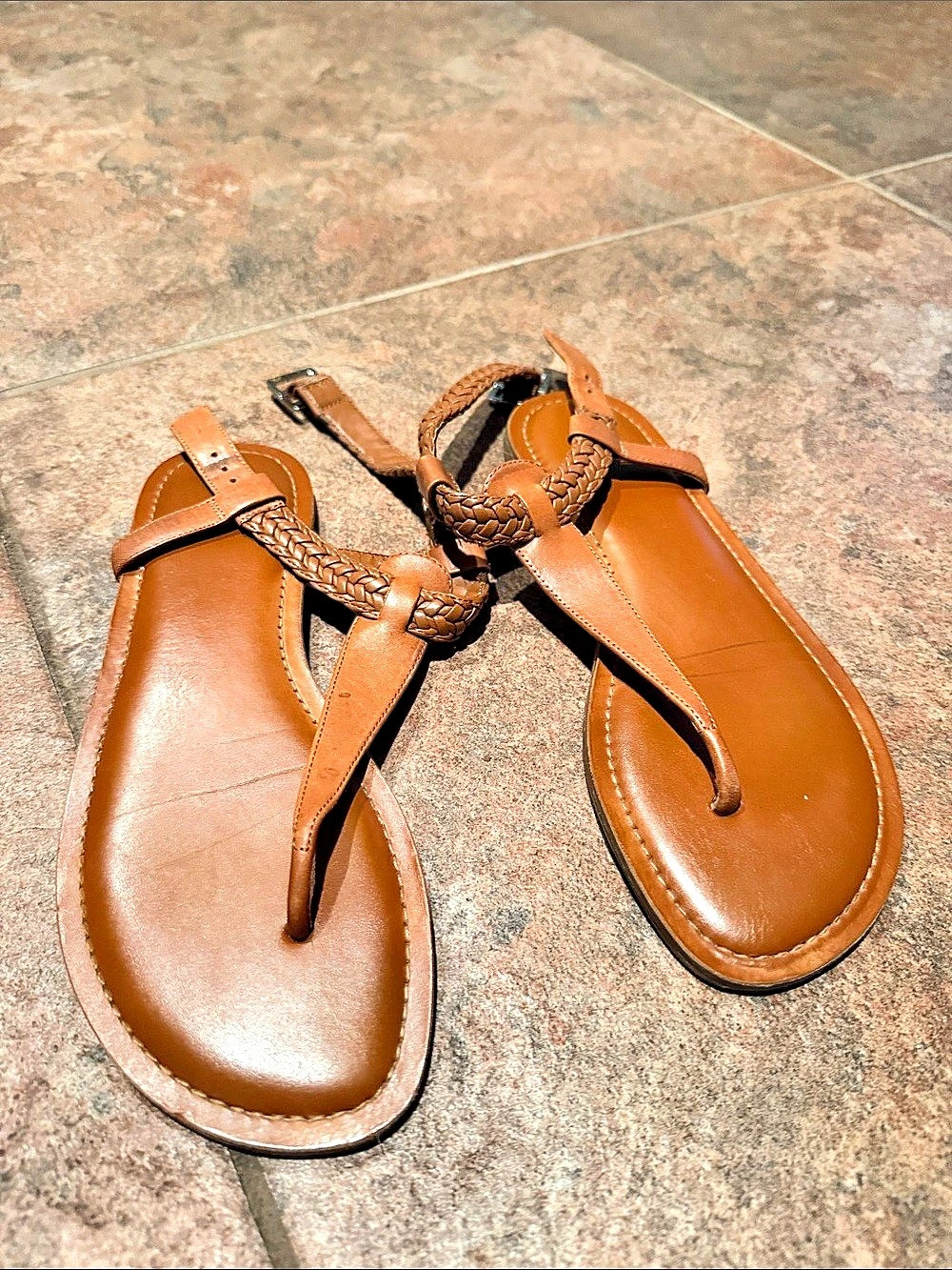 Gianni Bini Brown Strappy Sandals